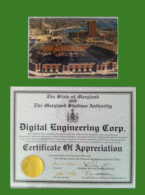 State of Maryland Certificate of appreciation